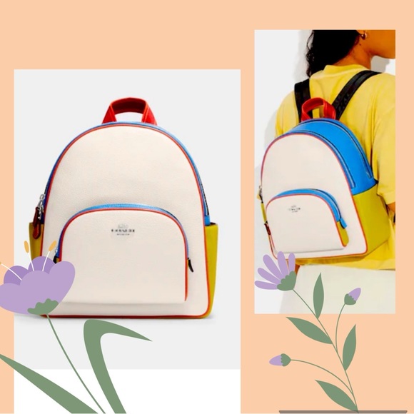 NWT Coach Court Backpack in Colorblock - Picture 10 of 10